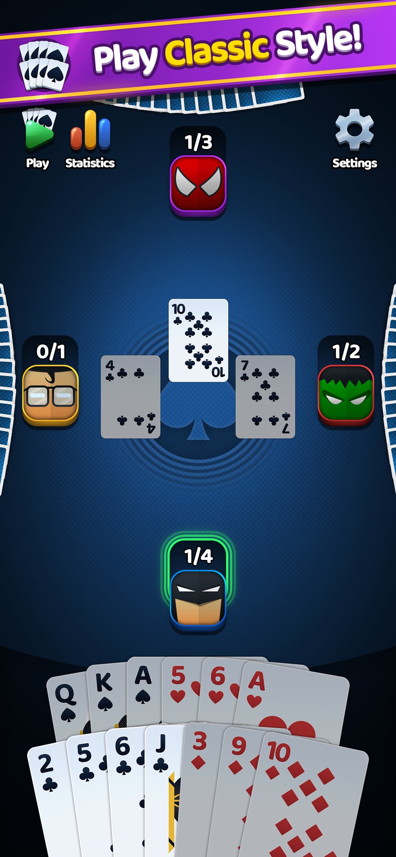Spades Classic: US Edition screenshot 3 - screenshot