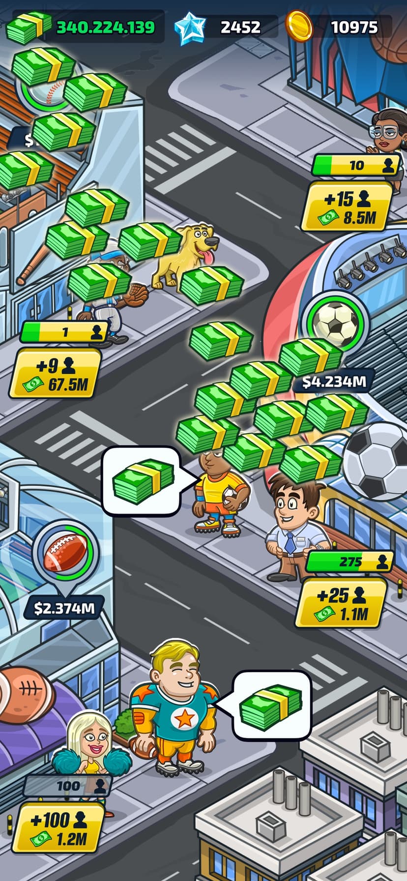 Idle Sports Stadium Tycoon screenshot 1 - screenshot