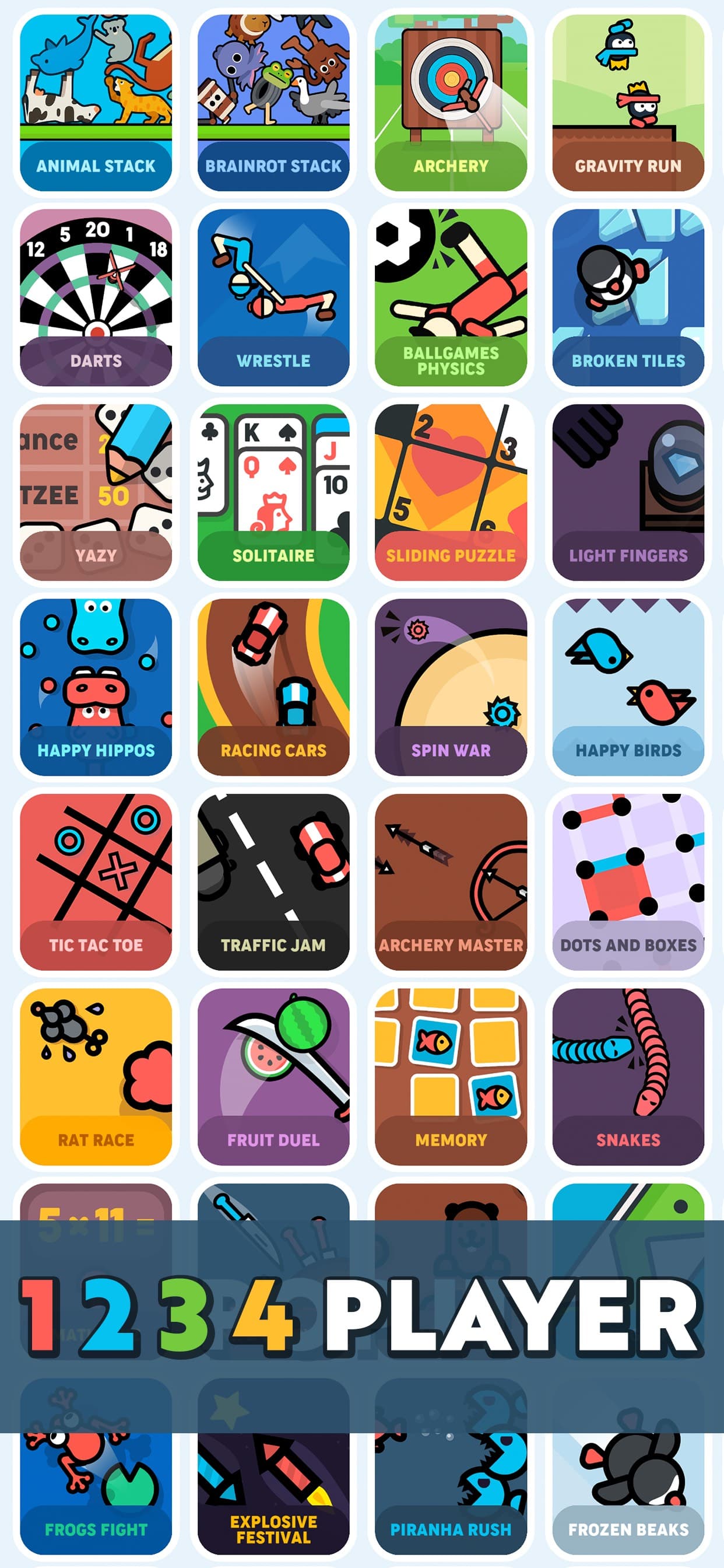 1 2 3 4 Player Games screenshot 1 - screenshot