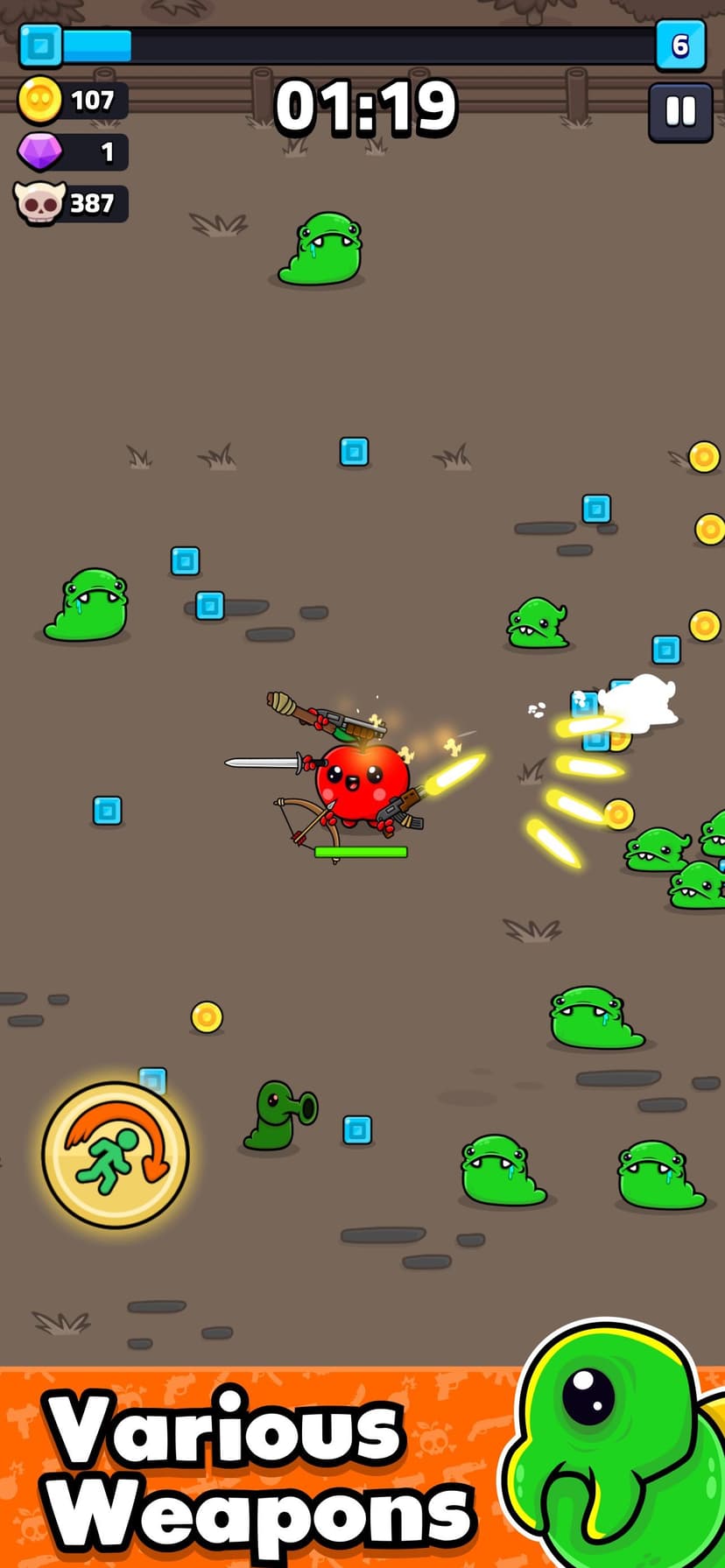 Apple Grapple: Survivor screenshot 4 - screenshot