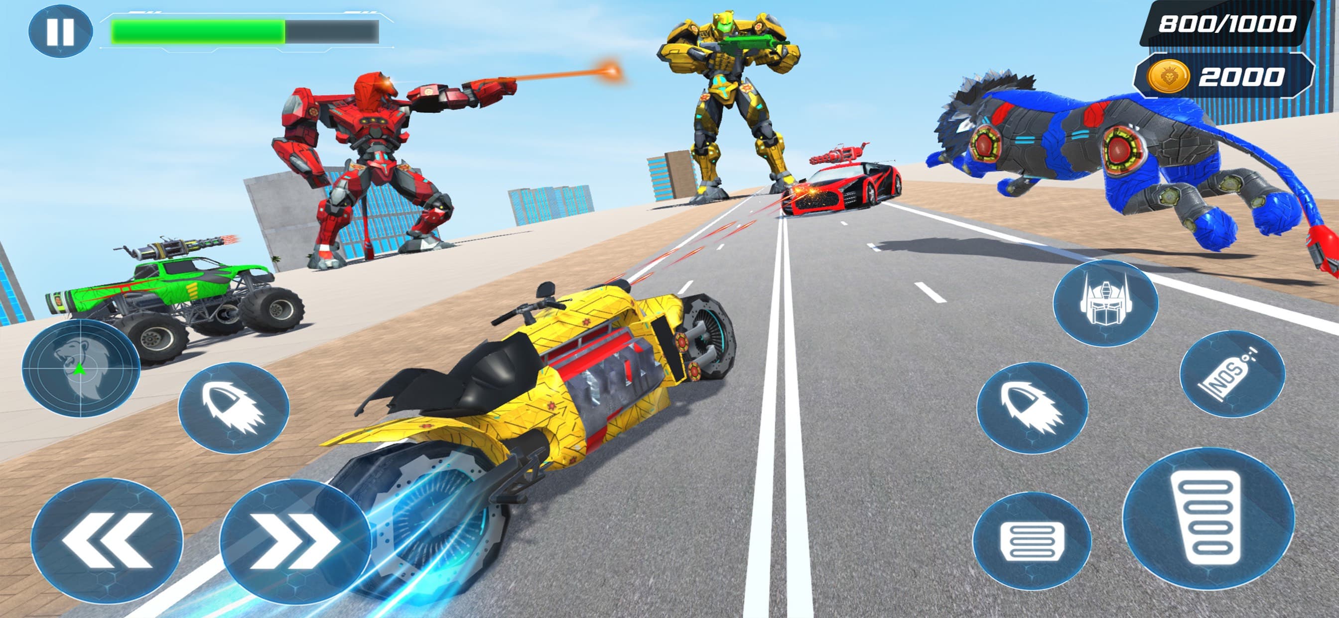 Lion Robot Superhero Battle screenshot 2 - screenshot