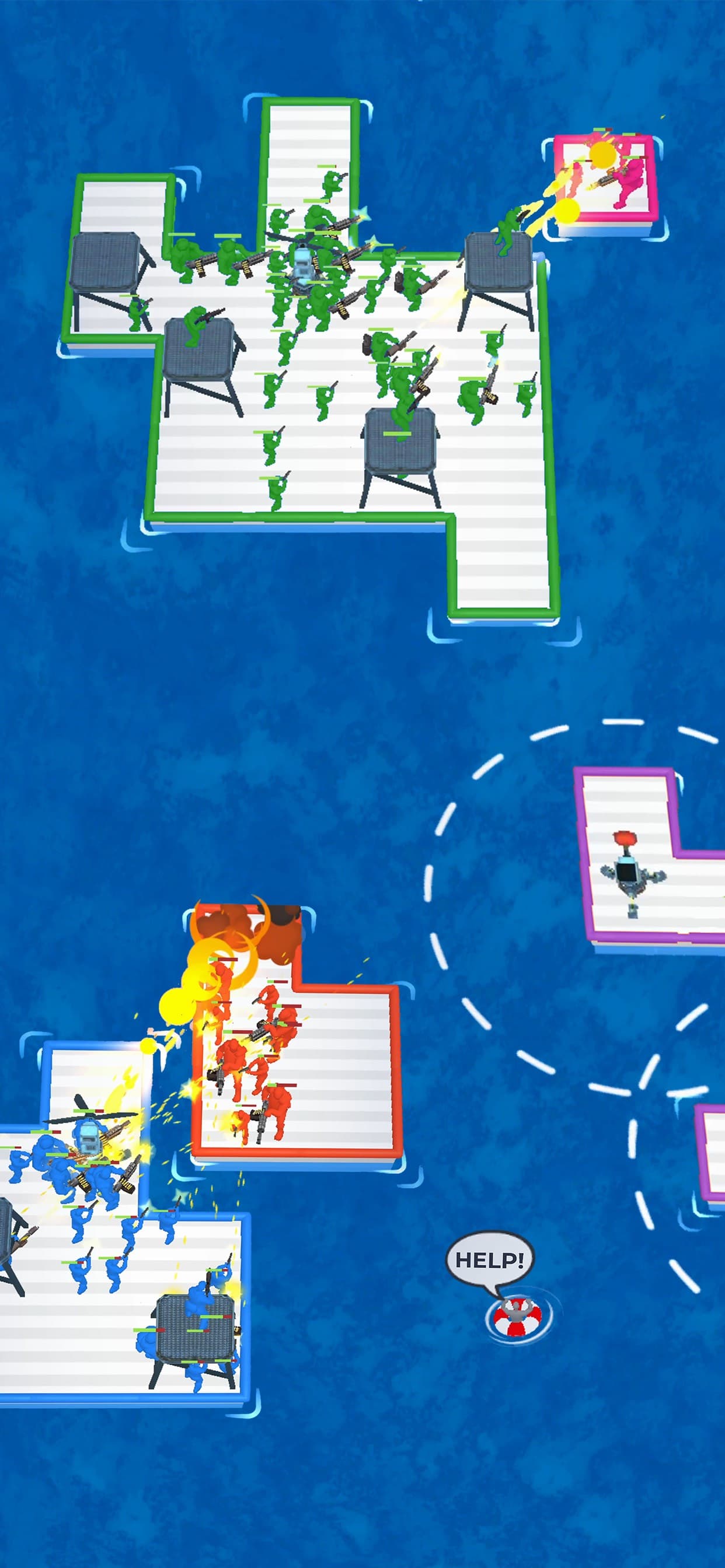 War of Rafts: Sea Battle Game screenshot 2 - screenshot