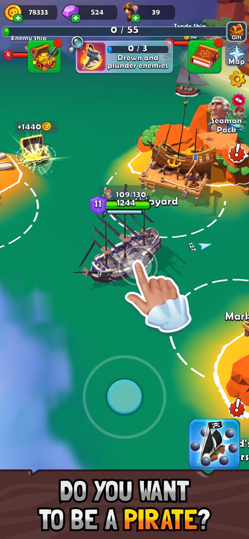 Pirate Raid: Caribbean Battle screenshot 1 - screenshot