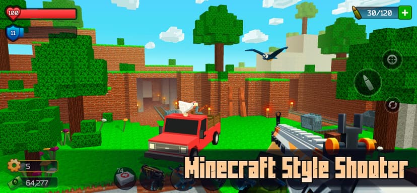 Pixel Combat: Zombie Games 3-D screenshot 6 - screenshot