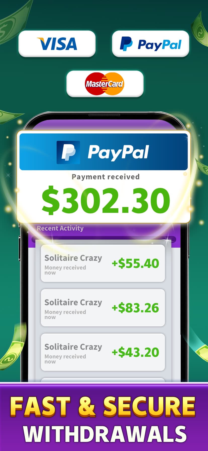 Solitaire Crazy: Win Real Cash screenshot 2 - screenshot