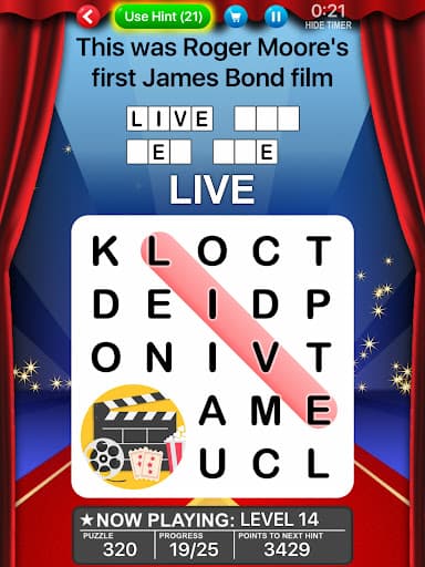 Word Search World Hollywood screenshot 13 - screenshot