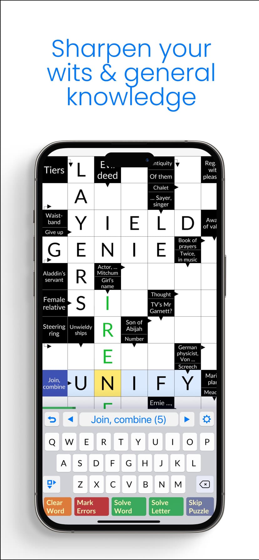 Clean Crosswords screenshot 1 - screenshot