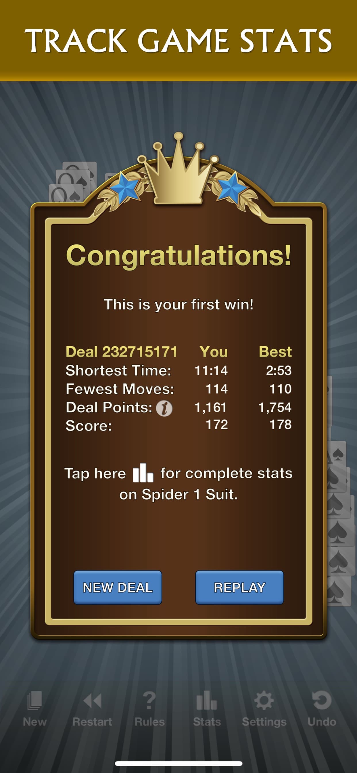 Solebon Spider Solitaire screenshot 4 - screenshot