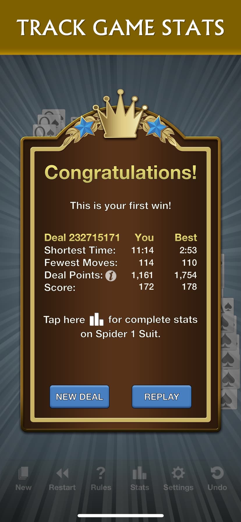 Solebon Spider Solitaire screenshot 4 - screenshot