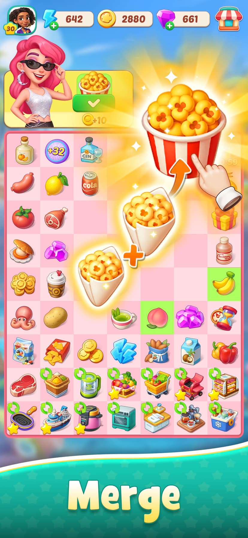 Foodstars: Merge & Cook screenshot 2 - screenshot