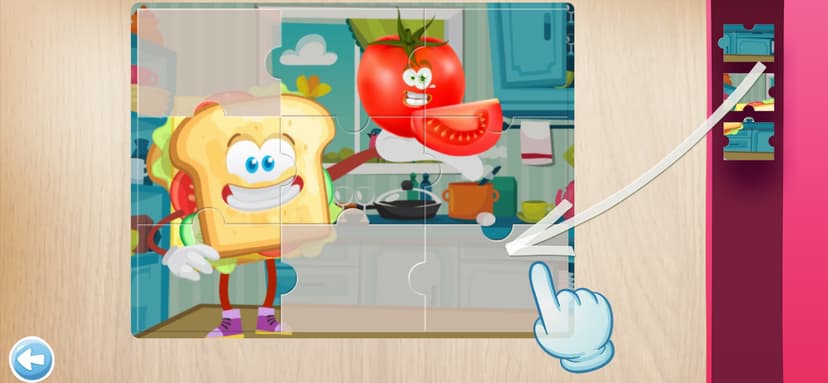 Kids puzzle games - learn food screenshot 4 - screenshot