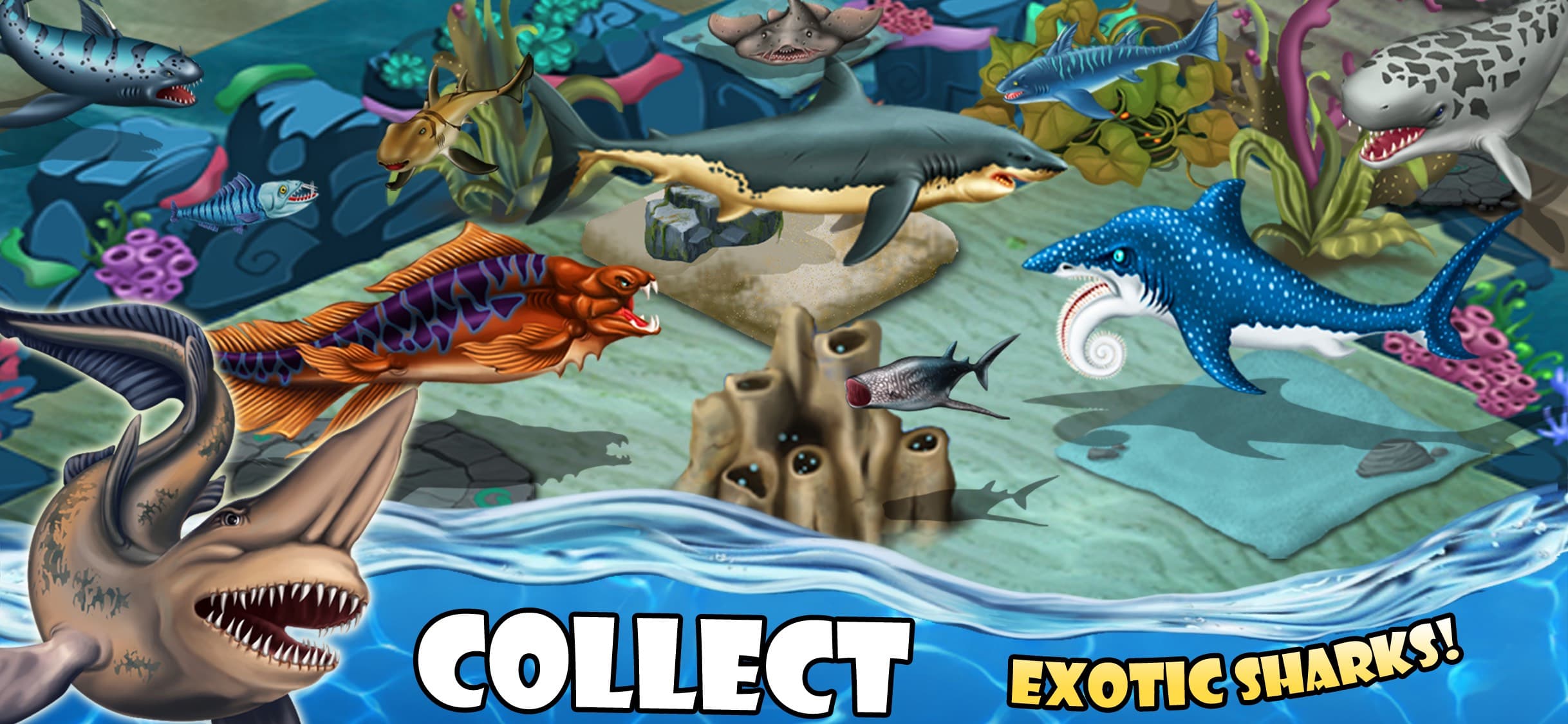 SHARK WORLD -water battle game screenshot 3 - screenshot