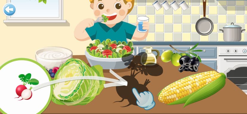 Kids puzzle games - learn food screenshot 3 - screenshot