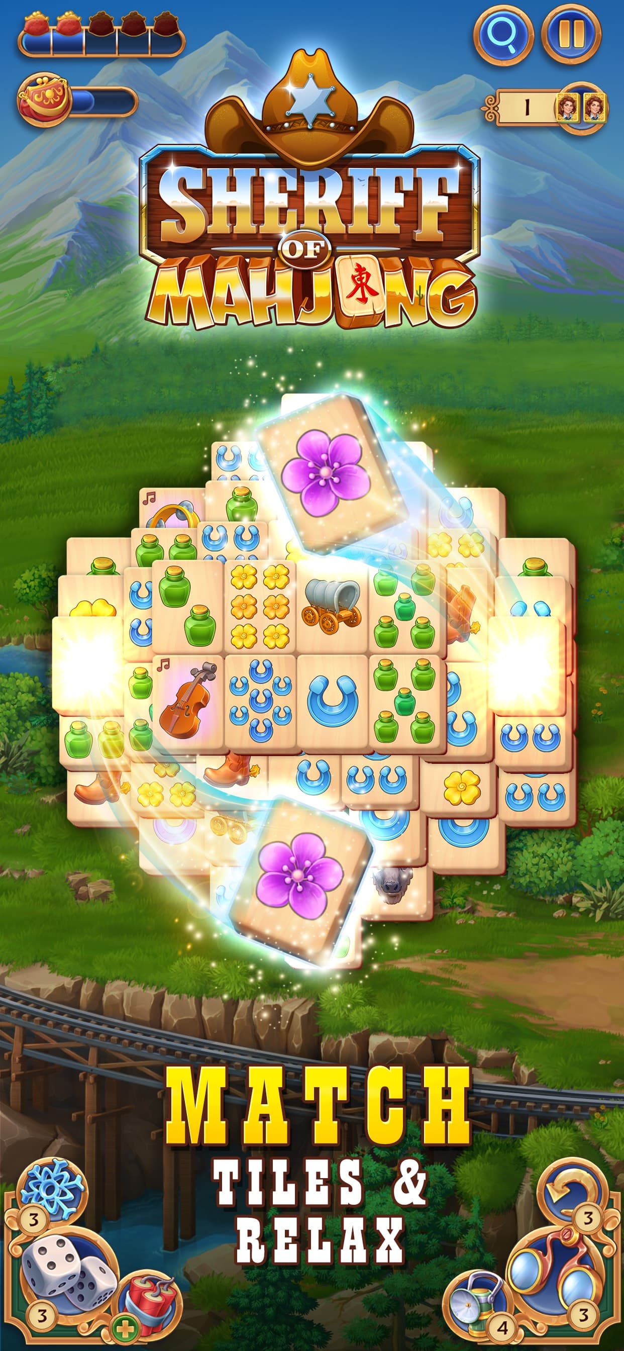 Sheriff of Mahjong: Tile Games screenshot 1 - screenshot