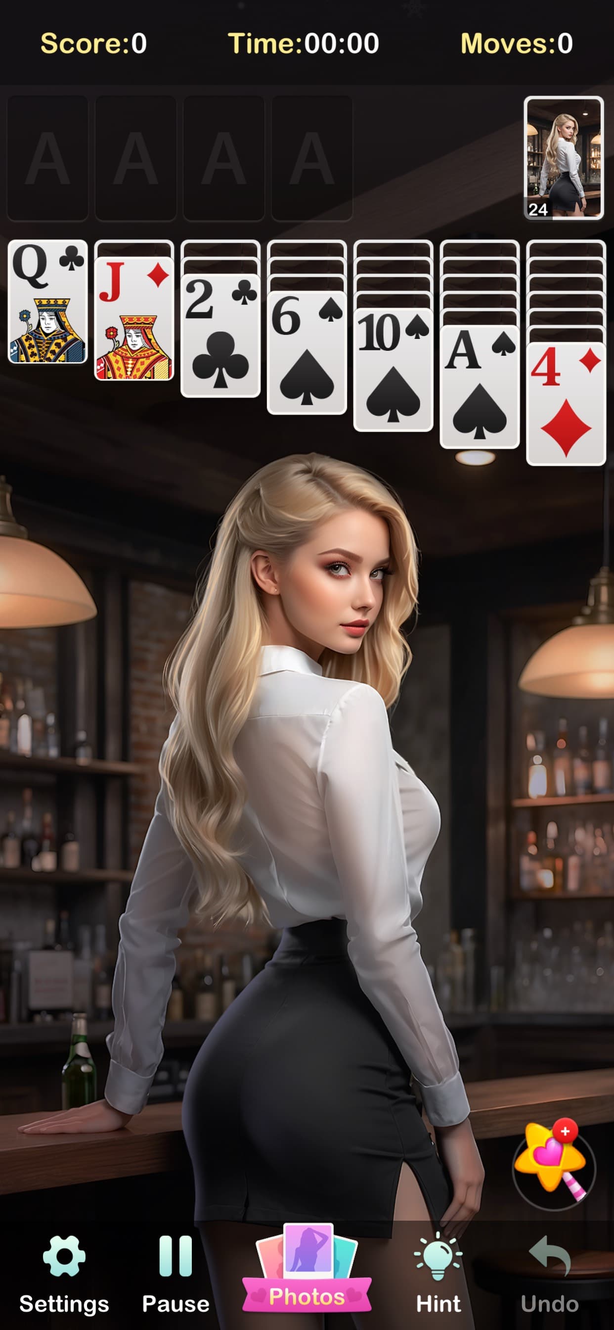 Solitaire Girls: Card Games screenshot 2 - screenshot