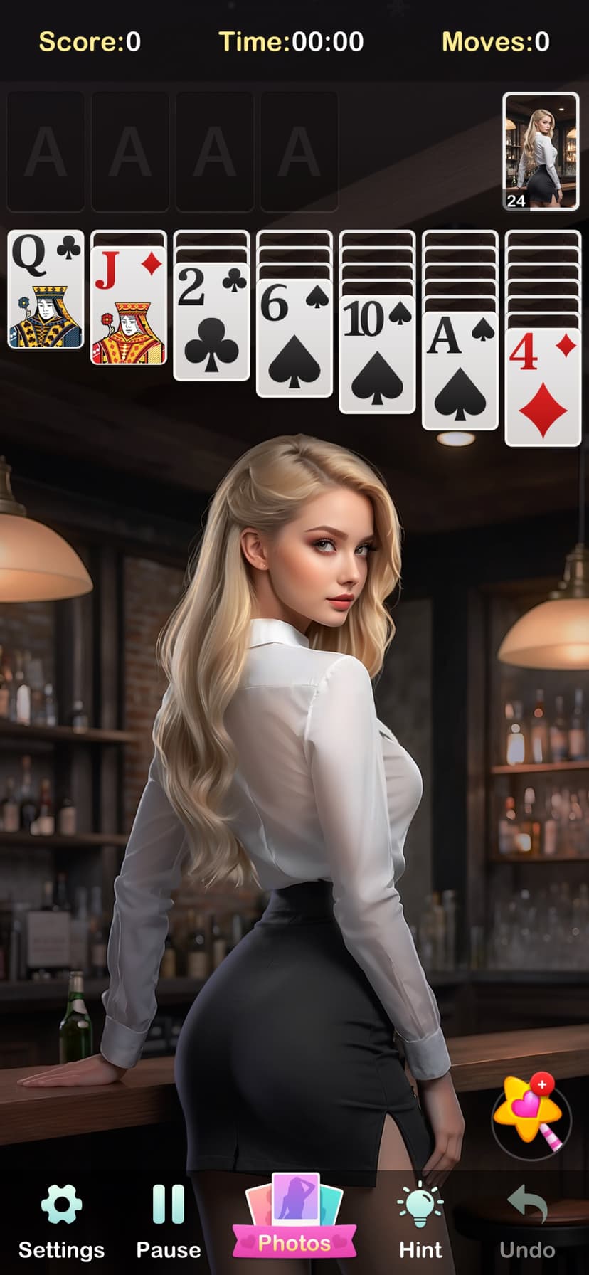 Solitaire Girls: Card Games screenshot 2 - screenshot