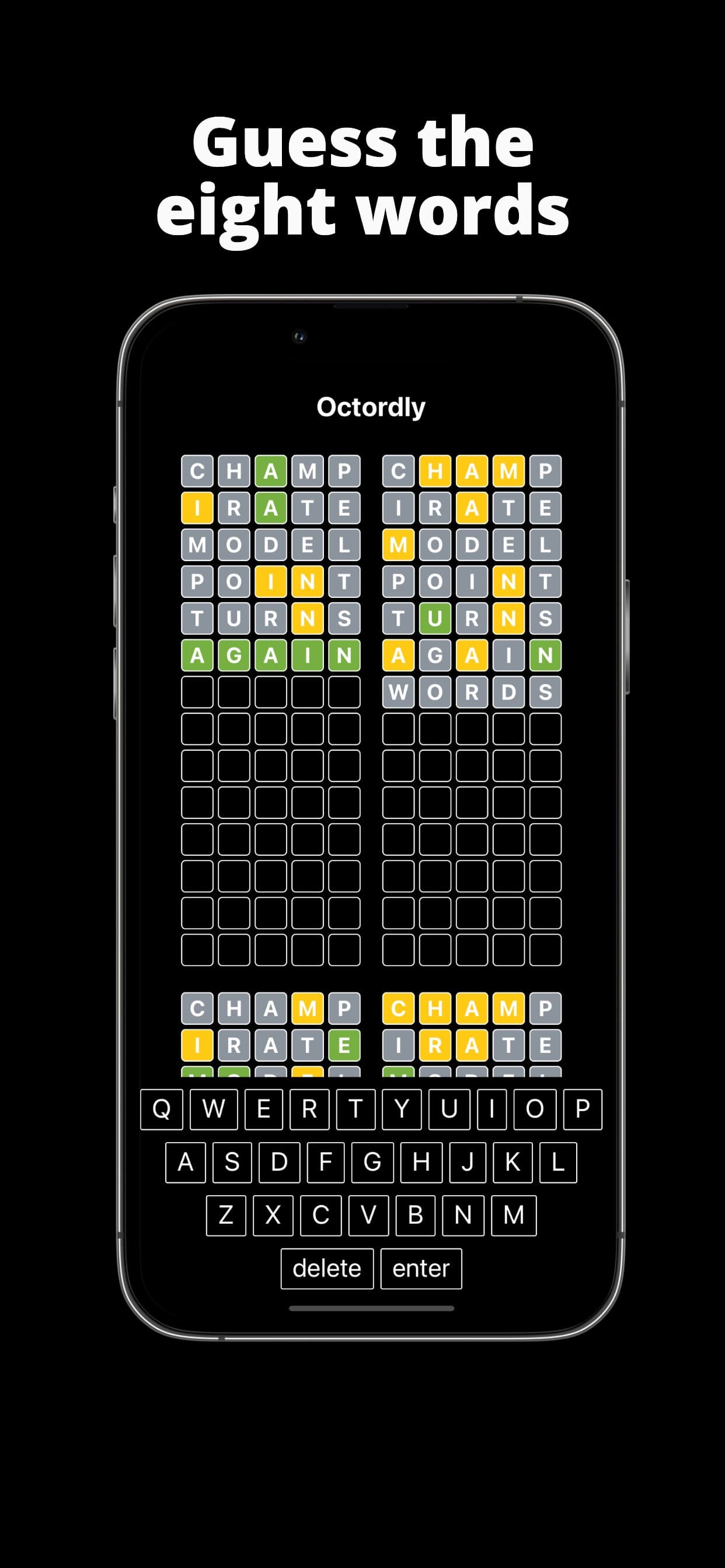 Octordly: Daily Word Puzzle screenshot 1 - screenshot