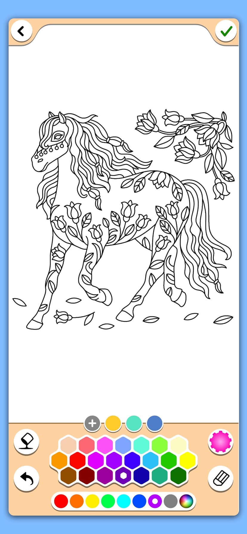 Horse coloring game screenshot 8 - screenshot