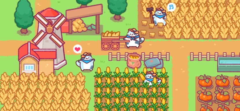 Cat Town Valley: Healing Farm screenshot 1 - screenshot