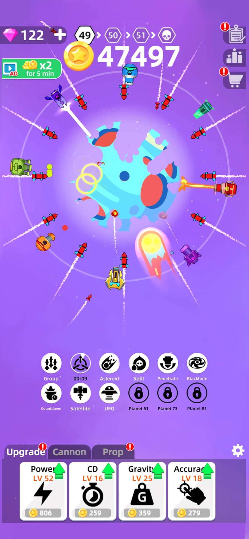 Planet Smash : Idle Wars screenshot 2 - screenshot