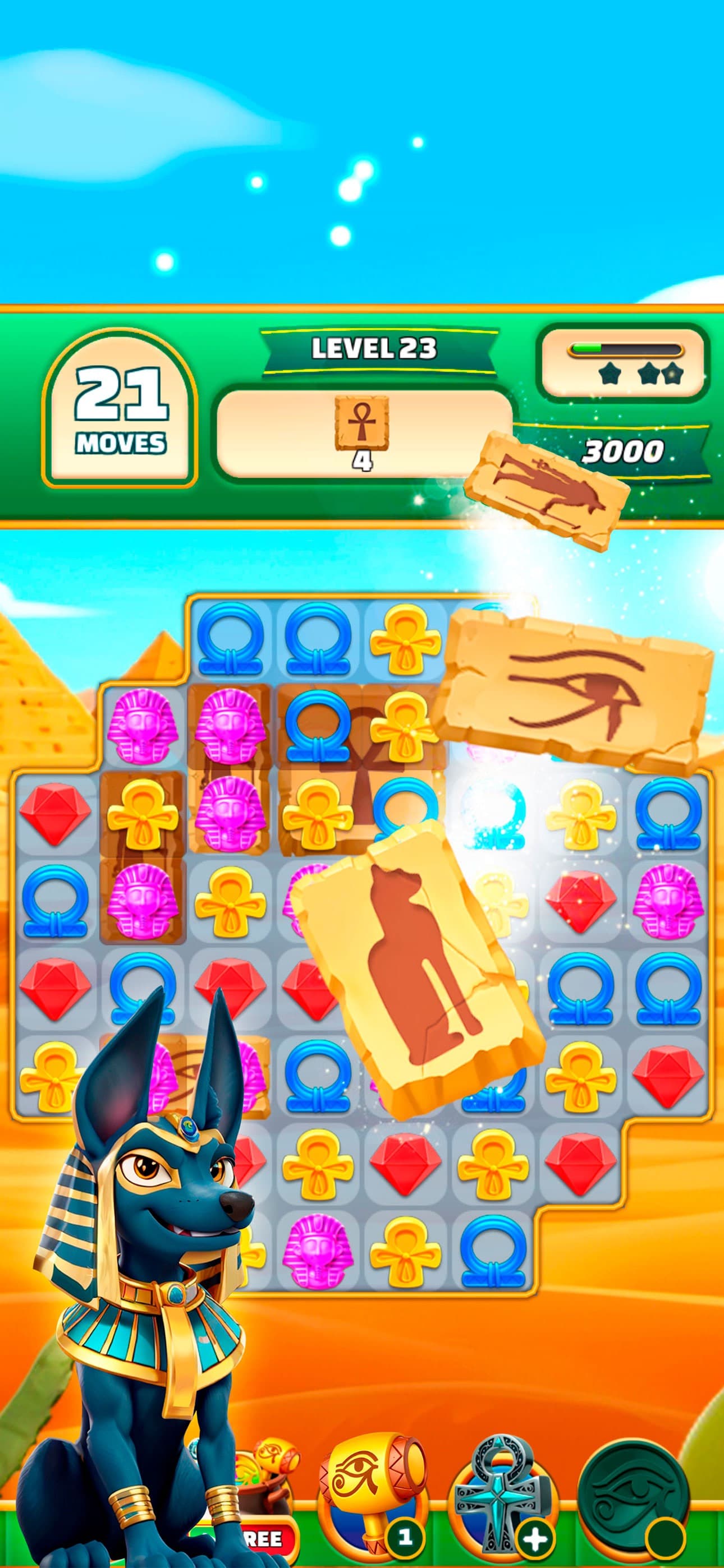 Gods & Gems: Egyptian Match 3 screenshot 4 - screenshot