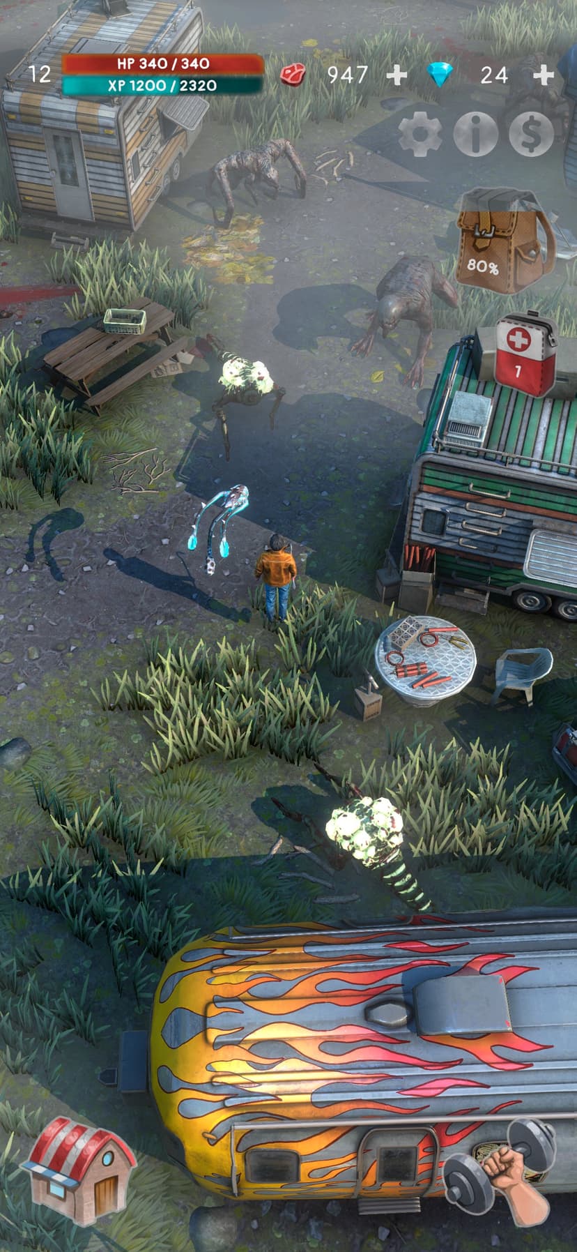 MIST: Horror Idle Survival RPG screenshot 1 - screenshot