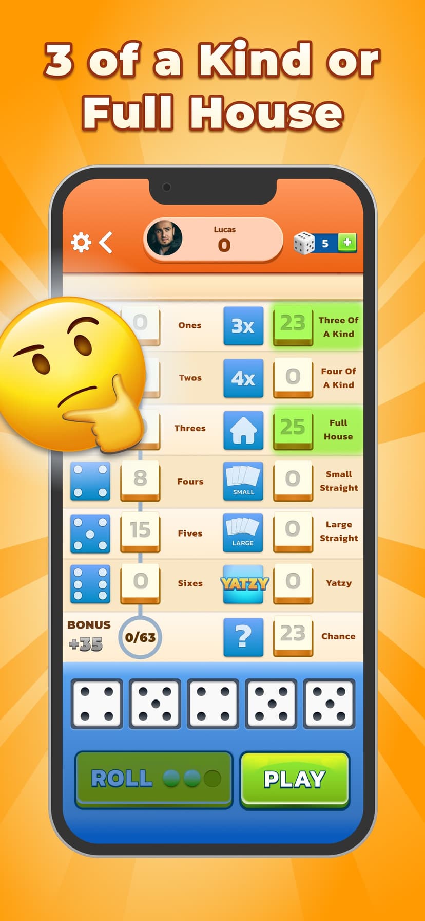 Yatzy - The Classic Dice Game screenshot 2 - screenshot