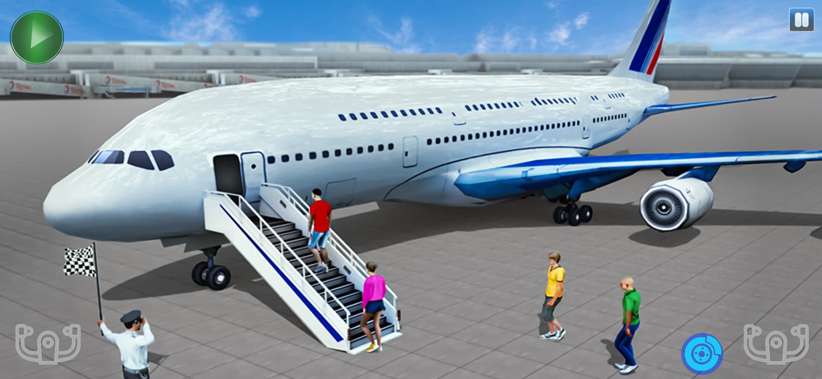 Passenger Aeroplane Fly Games screenshot 1 - screenshot