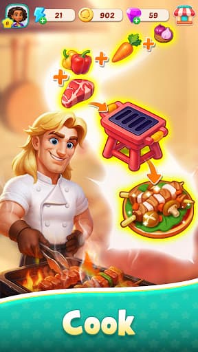 Foodstars: Merge & Cook screenshot 9 - screenshot