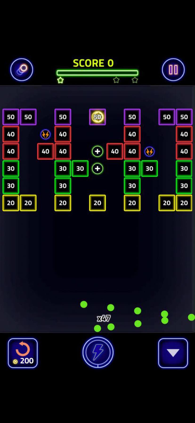 Brick Breaker Glow screenshot 6 - screenshot