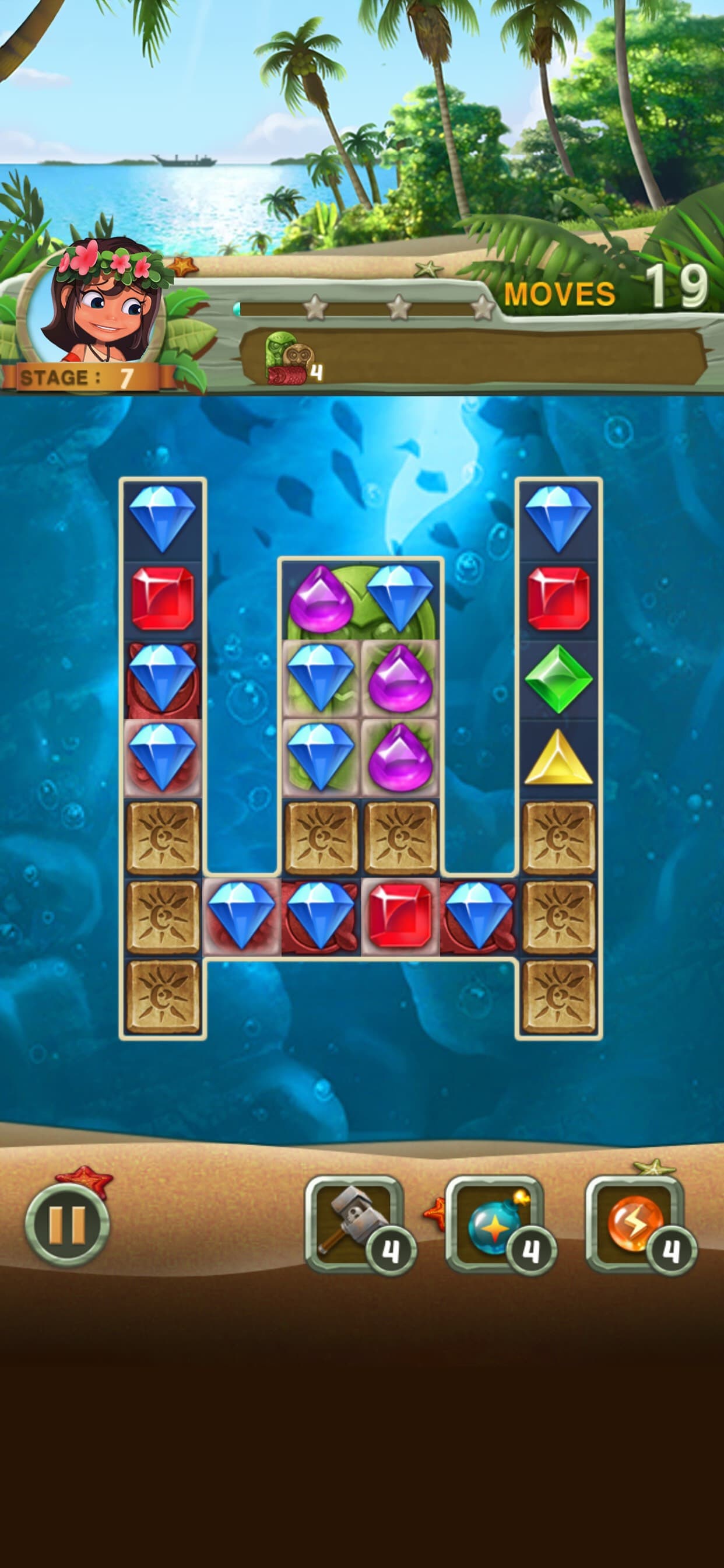 Paradise Jewel: Match-3 Puzzle screenshot 7 - screenshot