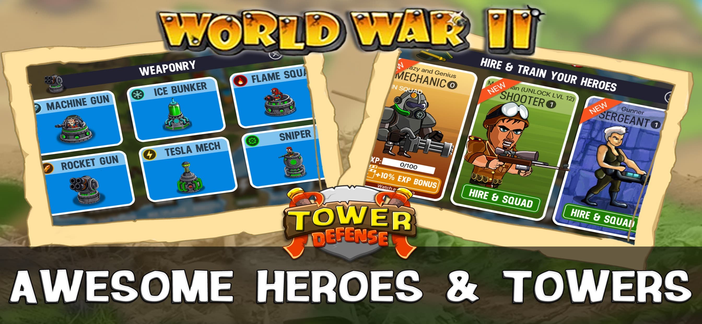 WWII Tower Defense screenshot 3 - screenshot