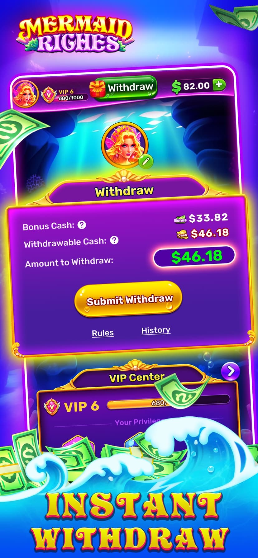 Mermaid Riches-Win Cash Game screenshot 2 - screenshot