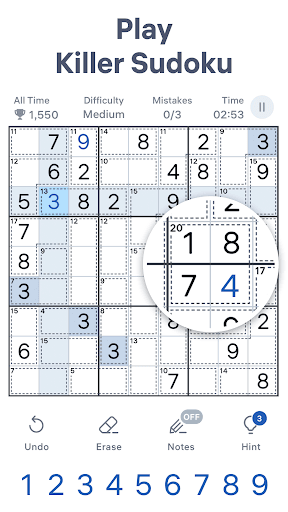 Killer Sudoku by Sudoku.com screenshot 1 - screenshot