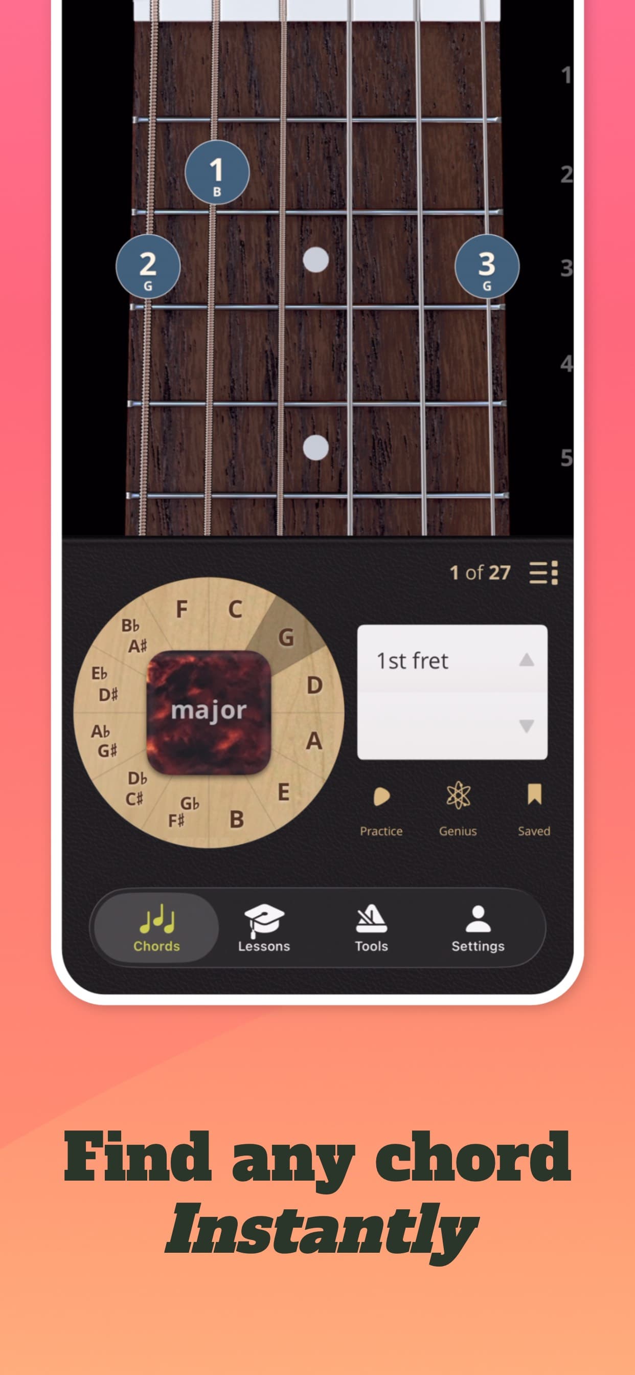 ChordBank: Guitar Chords screenshot 1 - screenshot