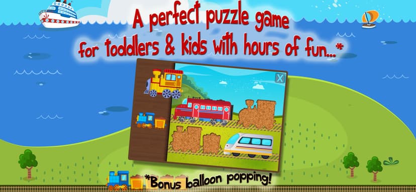 Kids Train Puzzle for Toddlers screenshot 1 - screenshot