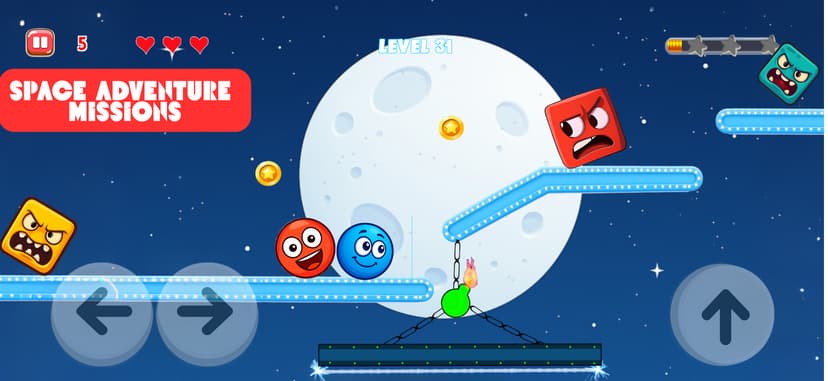 Plants Ball 5 - Red Ball Game screenshot 2 - screenshot