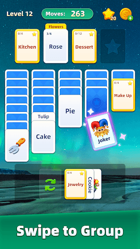 Word MindSort: Solitaire screenshot 2 - screenshot