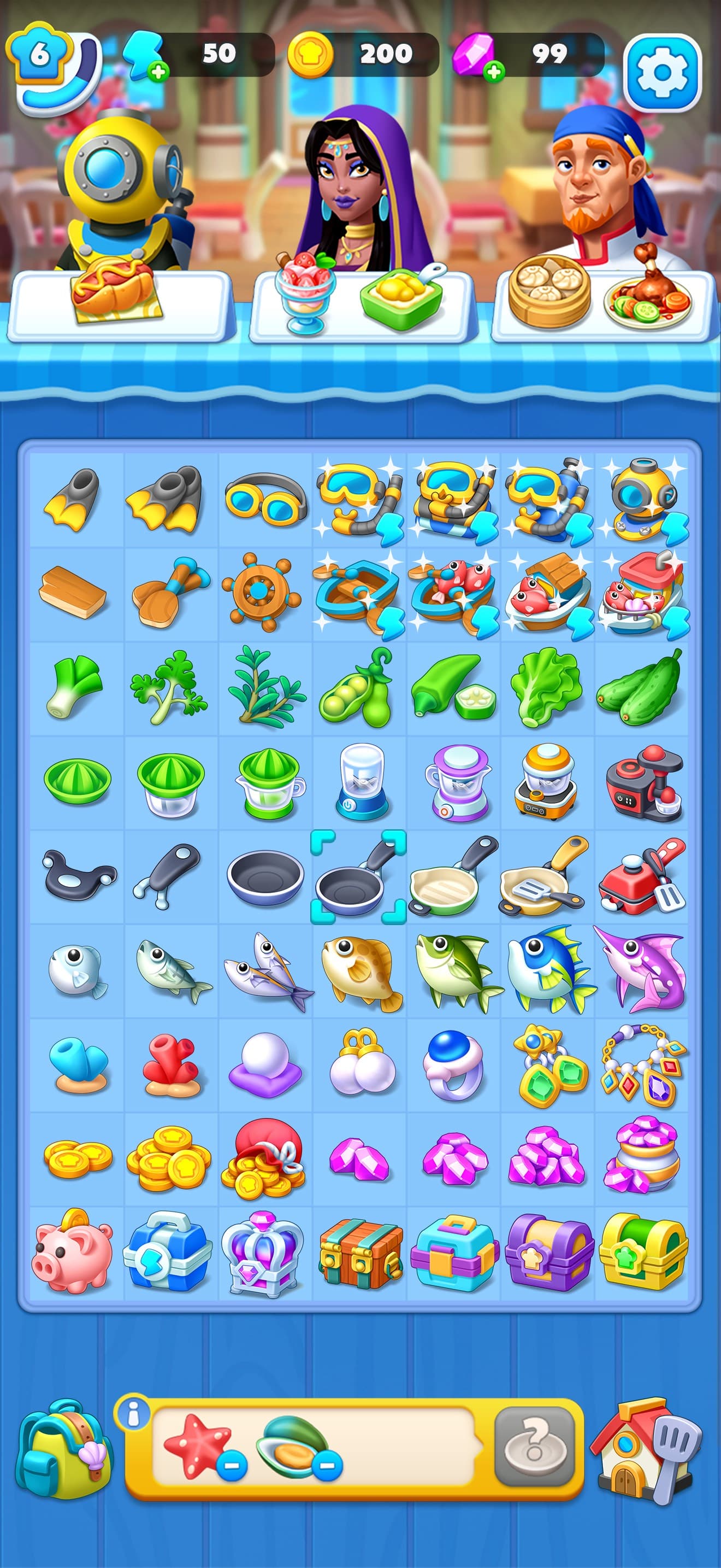 Merge Ocean - Cooking & Decor screenshot 10 - screenshot