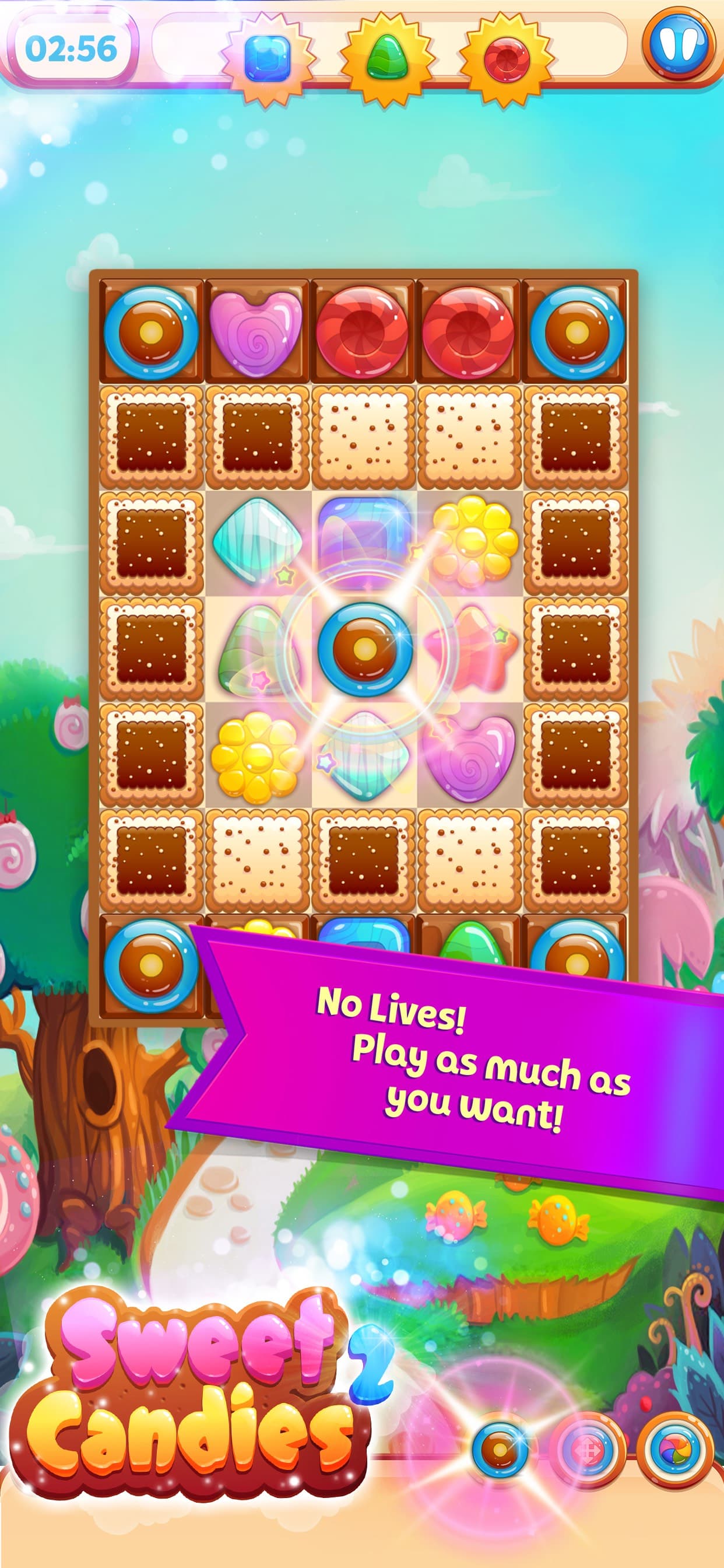 Sweet Candies 2: Match 3 Games screenshot 1 - screenshot