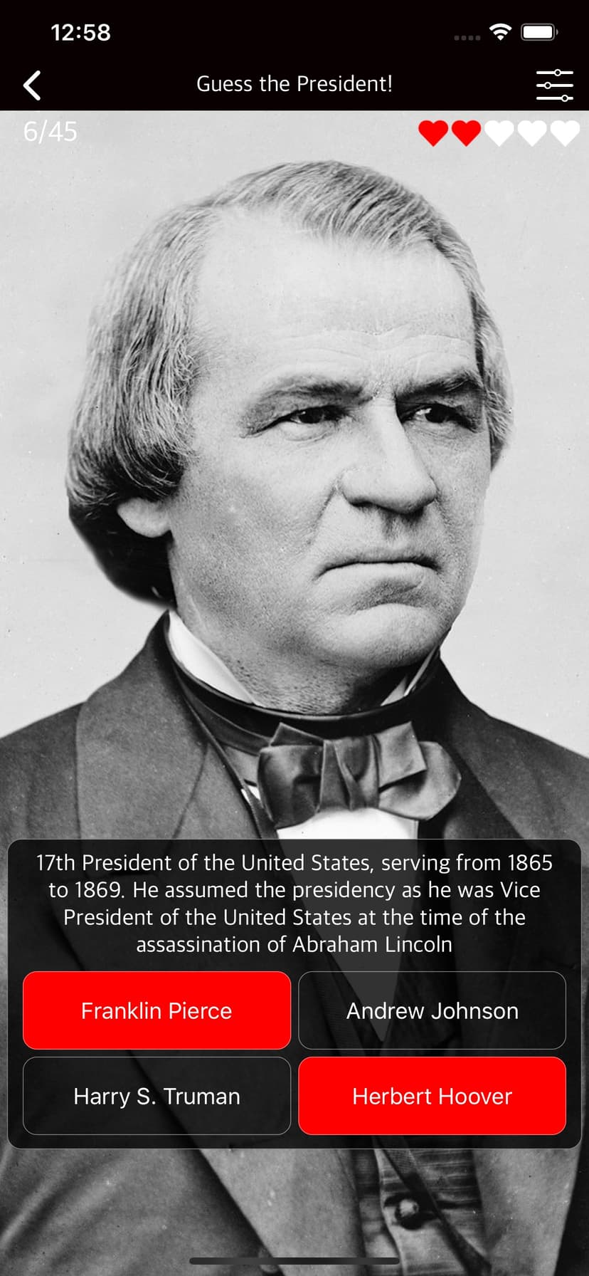 US President Political History screenshot 7 - screenshot