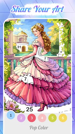 Pop Color - Paint by number screenshot 5 - screenshot