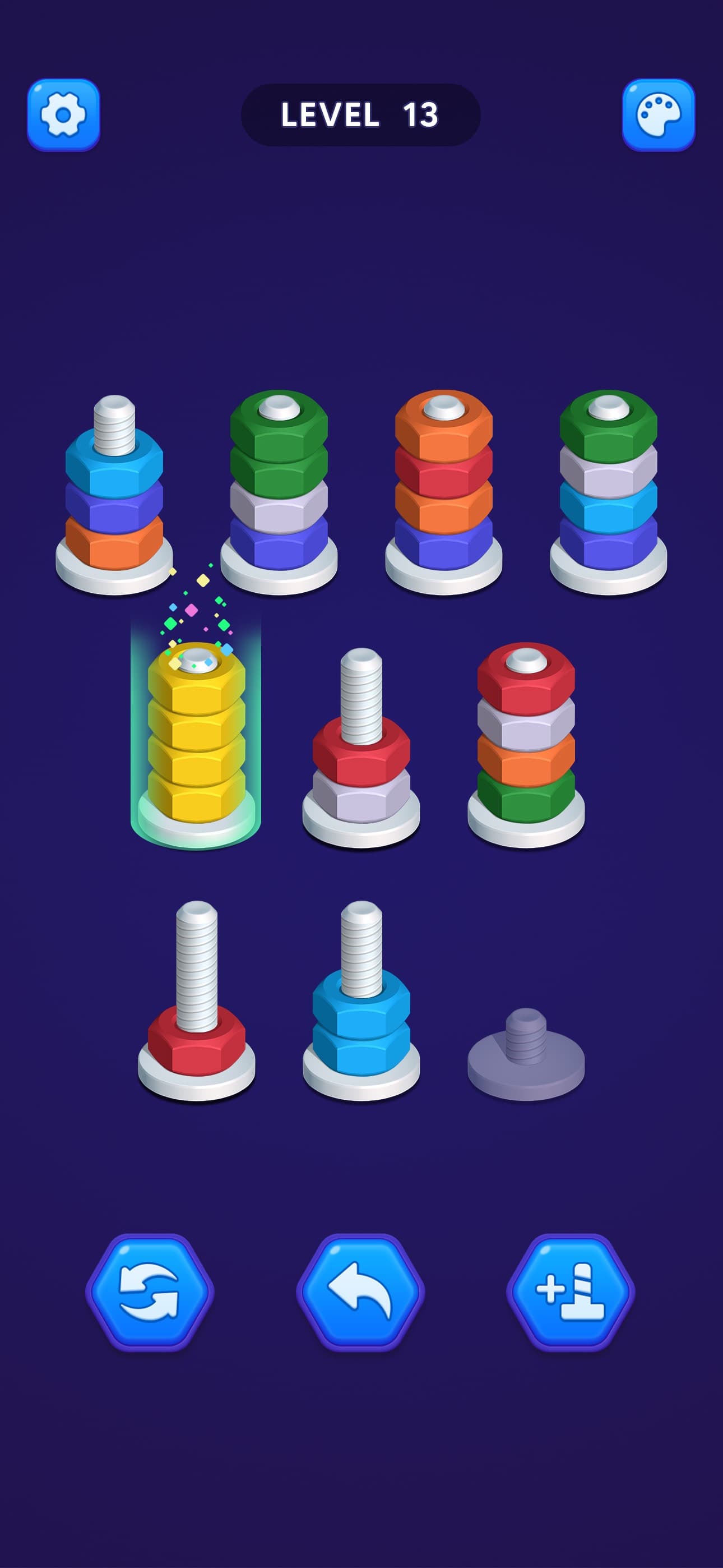 Nut Sort: Sorting Games screenshot 1 - screenshot