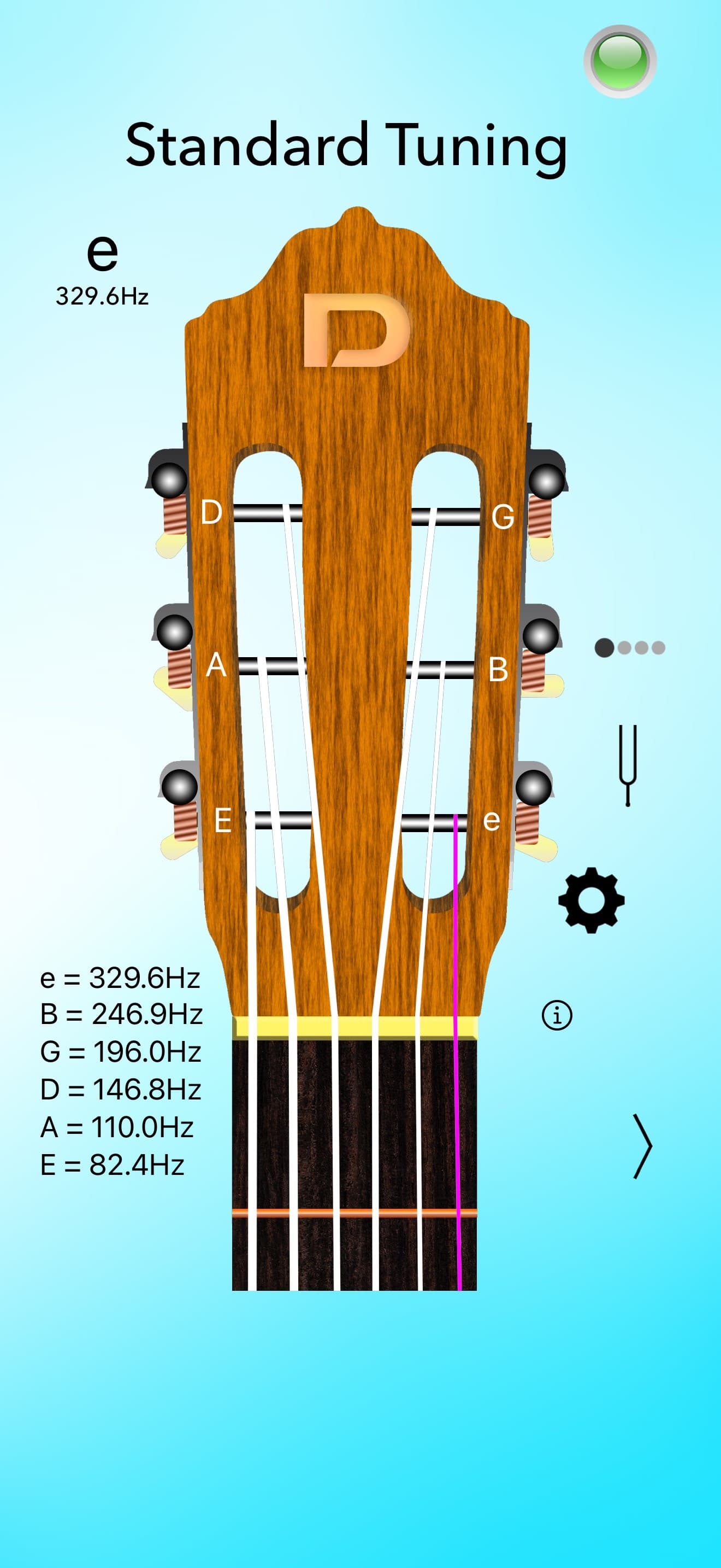Classical Guitar Tuner Basic screenshot 1 - screenshot
