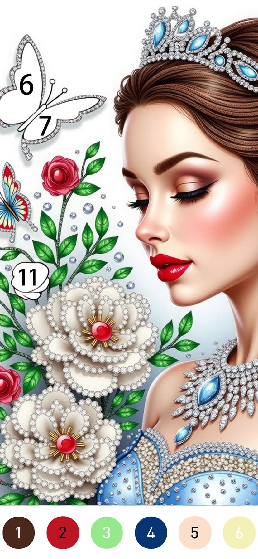 Gown Color - Paint by number screenshot 3 - screenshot