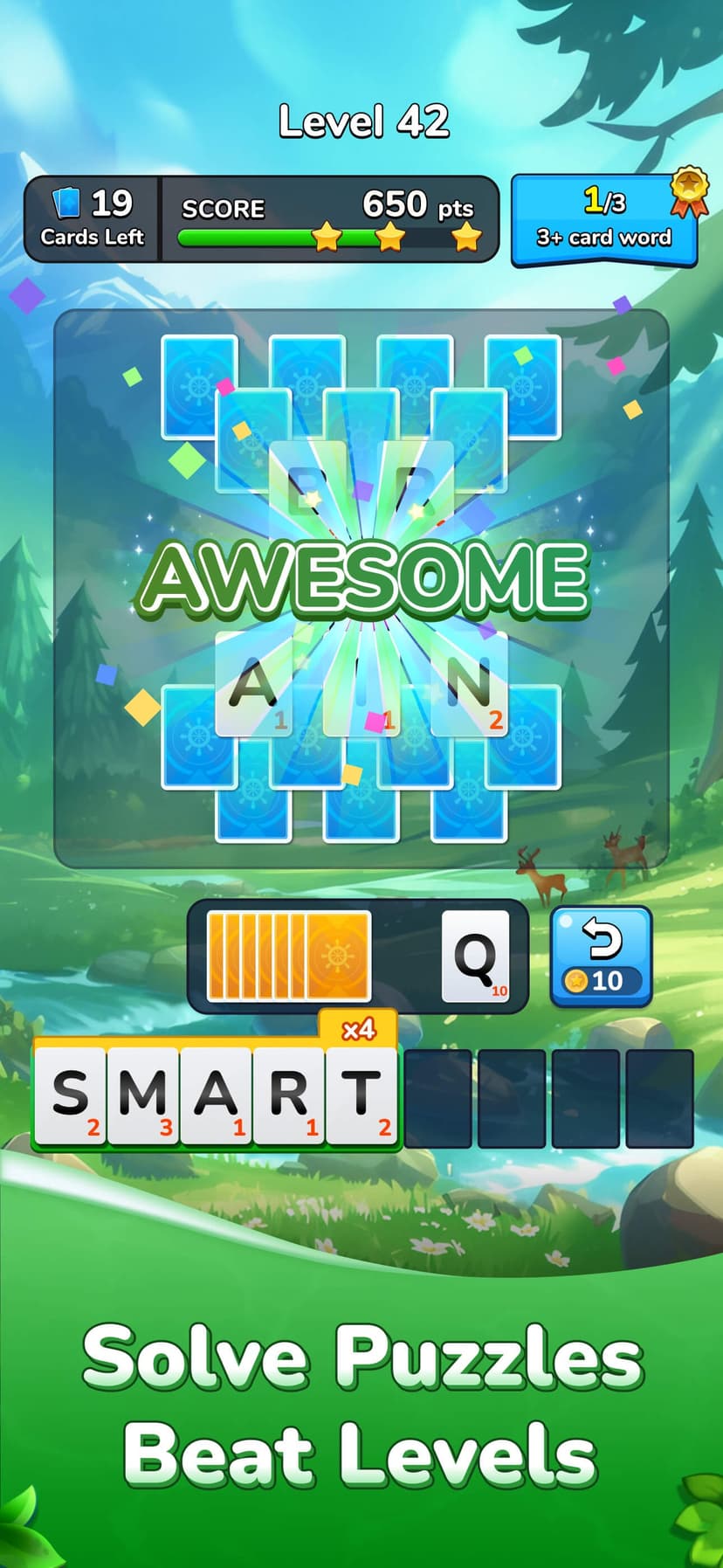 Word Solitaire-Unscramble Puz screenshot 2 - screenshot