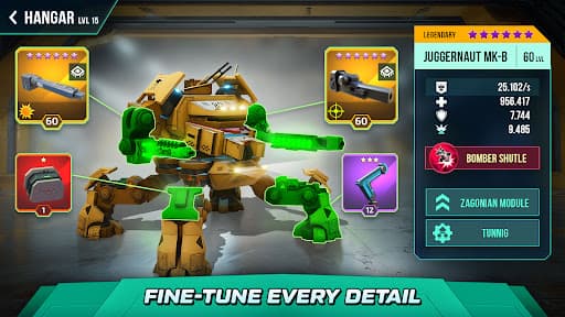 Mech vs Aliens: War Robots RPG screenshot 3 - screenshot