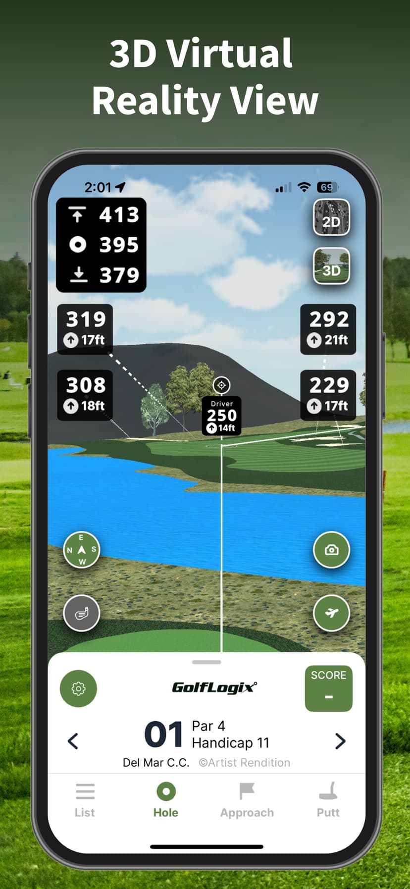 GolfLogix: 3D Golf GPS screenshot 3 - screenshot