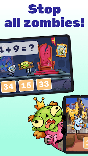 Math games: Zombie Invasion screenshot 2 - screenshot