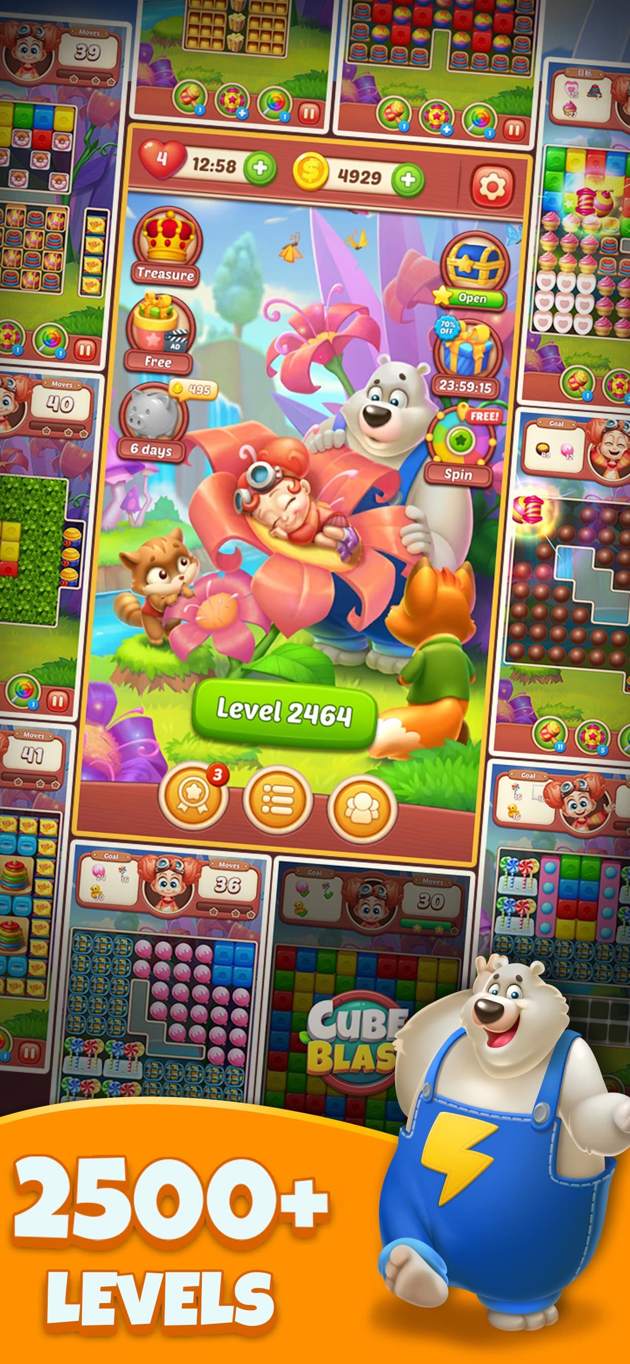 Cube Blast Jungle: Puzzle Game screenshot 5 - screenshot